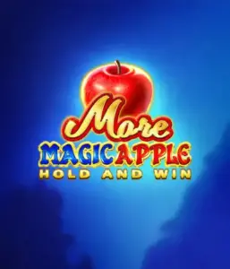 Step into the enchanting world of the More Magic Apple slot game by 3 Oaks Gaming, highlighting a luminous red apple on a vivid blue background. This graphic portrays the enchanting theme with a touch of mystery. Ideal for fans of fantasy, the vibrant colors and attractive design make this slot stand out. 