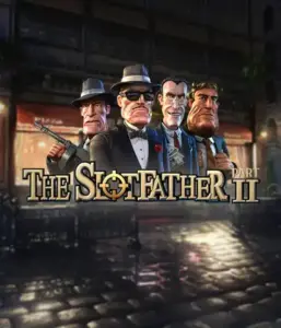 Dive into the shadowy world of The Slotfather 2 slot by Betsoft, showcasing a lineup of iconic mafia characters set against a moody urban backdrop. This image portrays the gritty essence of the mafia underworld with its detailed character design and evocative setting. Perfect for players attracted to mafia stories, offering a captivating gaming experience. 